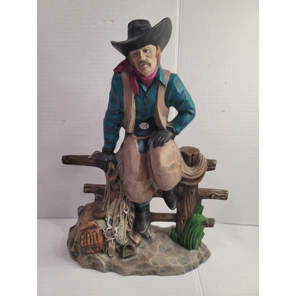 Doc Holladay Ranch Forman ceramic hand painted 2001 western man cowboy